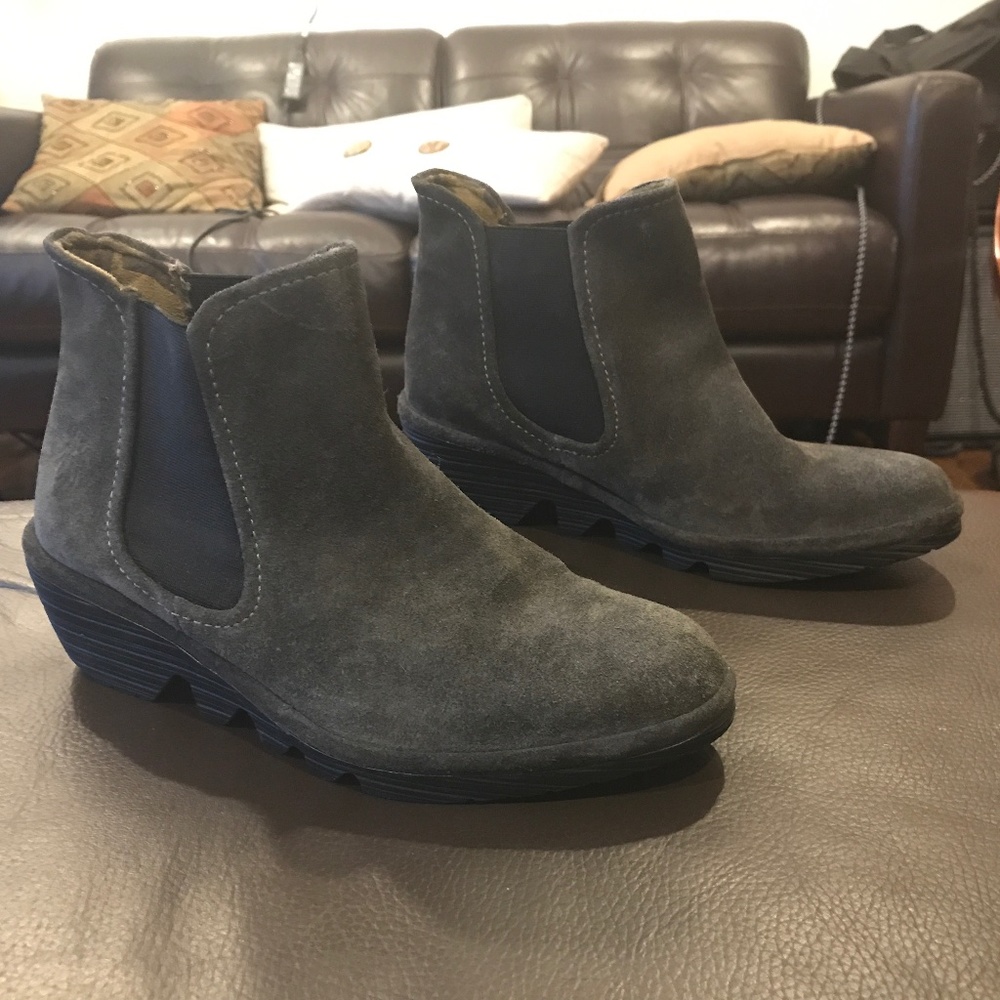 Fly London Phil Oil Suede Diesel Booties